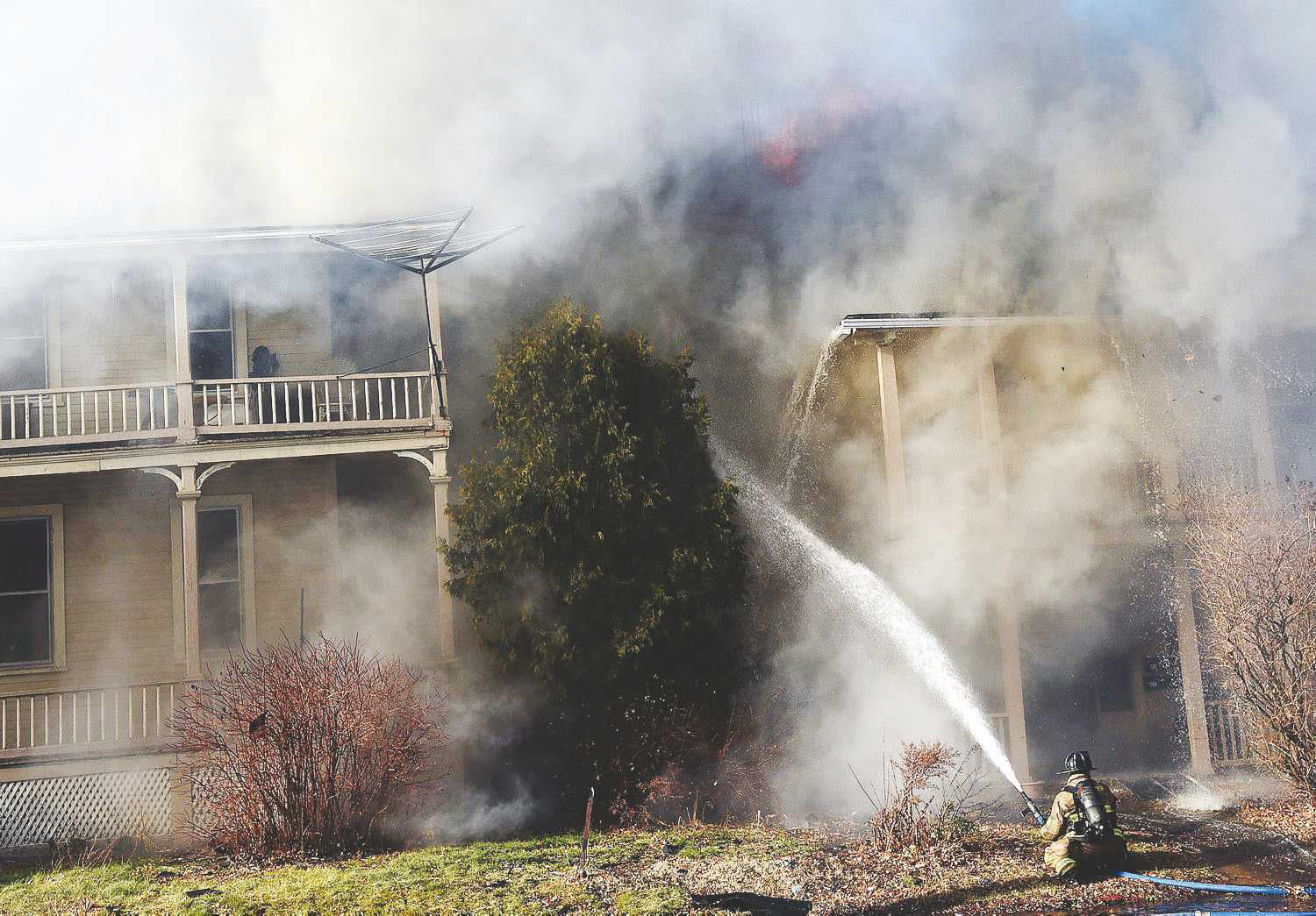 2017 Fire destroyed city apartment building